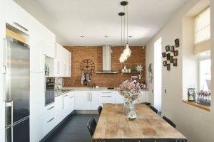 Cozinhas urbanas chiques em estilo loft - 255+ (Foto) Atmosfera industrial