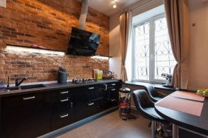 Cozinhas urbanas chiques em estilo loft - 255+ (Foto) Atmosfera industrial