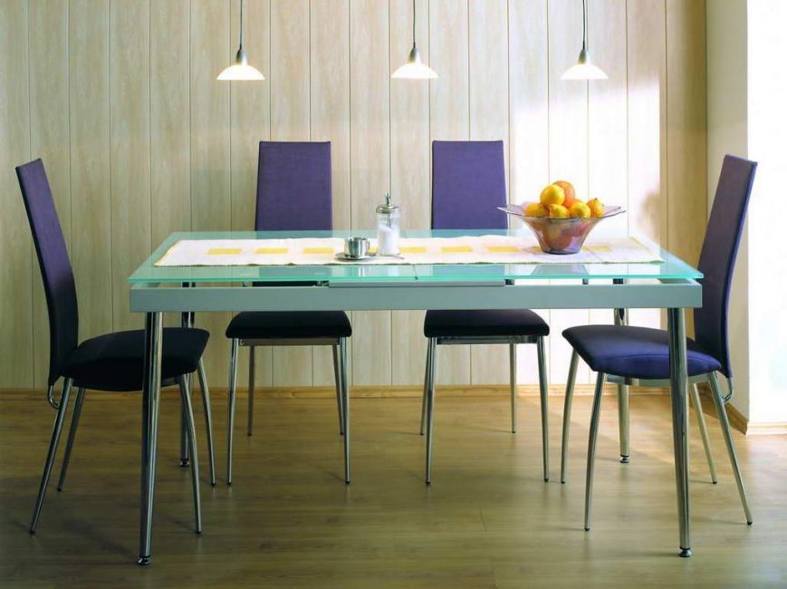 No design da sala de jantar