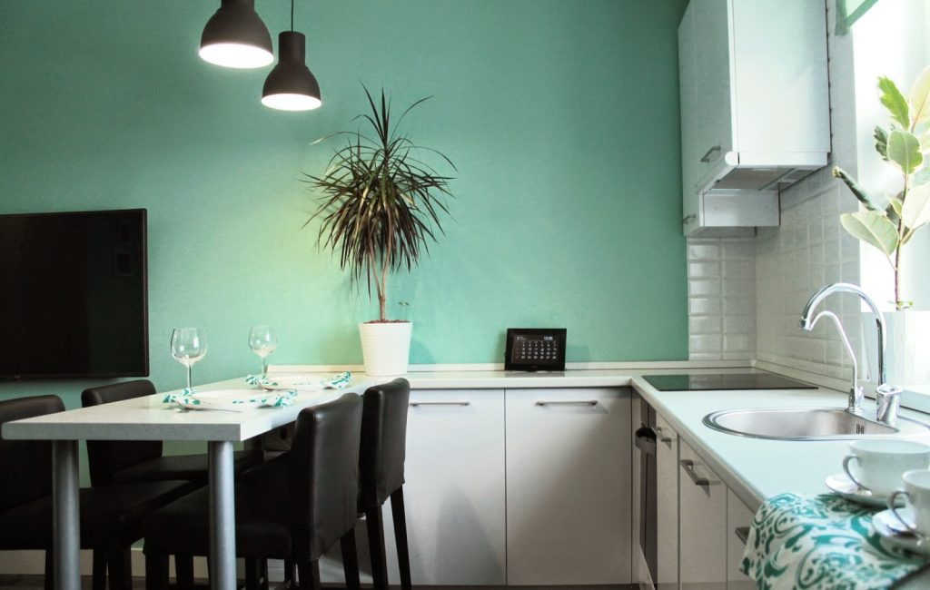 Mint é uma cor pastel que fica bem no interior.