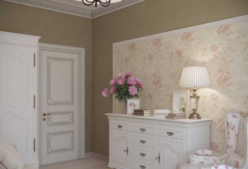 Quarto acolhedor no estilo determinado
