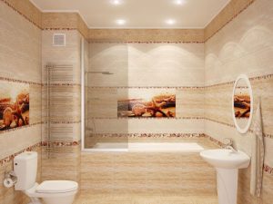 Opções de azulejo de banheiro: 185+ (foto) opções de parede