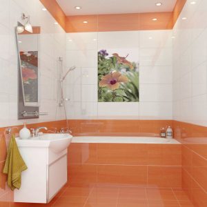 Opções de azulejo de banheiro: 185+ (foto) opções de parede