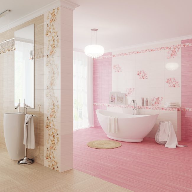Em rosa