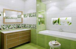 Opções de azulejo de banheiro: 185+ (foto) opções de parede