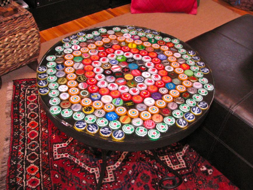 Decoração para mesa de café