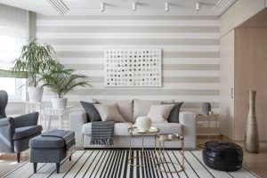 Design de interiores com papel de parede cinza (mais de 140 fotos): Regras gerais para seleção e combinação