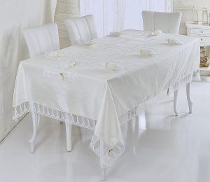 Experimentando com toalhas de mesa em cima da mesa: 265+ Fotos de opções bonitas e modernas (silicone, transparentes, a céu aberto)