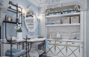 Design de casa de banho em estilo provençal - romance suave para corpo e alma (mais de 205 fotografias)