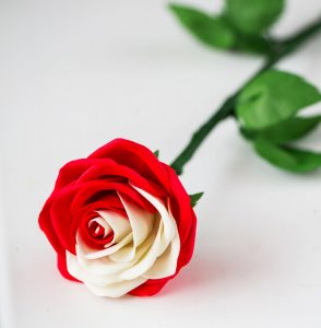 Rosas grandes e pequenas de Foamiran: 150+ (foto) com instruções passo a passo. 7 master classes detalhadas para iniciantes