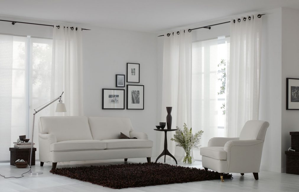 Estas cortinas são fáceis de remover para limpeza.