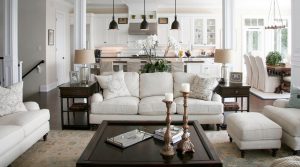 Elegância discreta do estilo americano: Escolhendo um design para um apartamento (sala de estar, quarto, cozinha)