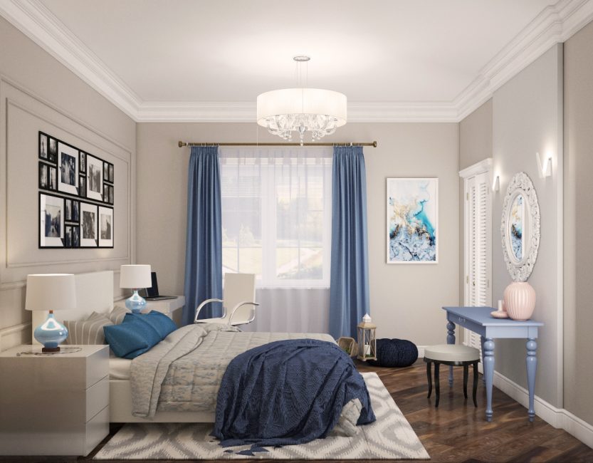 Projeto do quarto de acordo com suas preferências
