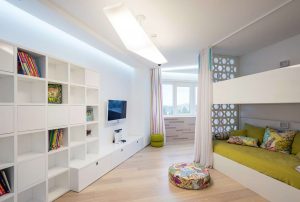 Guarda-roupa no berçário: Como não cometer um erro com a escolha? 205+ (foto) design com opções (guarda-roupa de correr, canto, built-in)