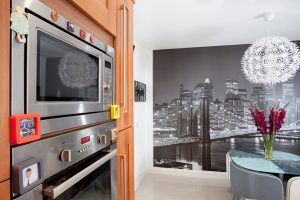 A escolha do papel de parede da foto para a cozinha - Uma solução interessante para qualquer projeto (mais de 185 fotos)