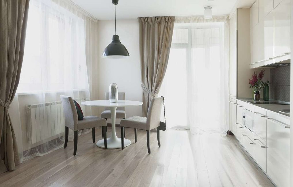 Interior em cores suaves