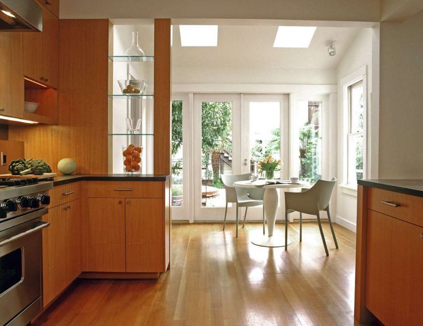 A cozinha é um bom lugar para essas construções.
