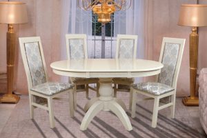Mesa oval na cozinha - Versão universal para qualquer interior (mais de 210 fotos de modelos deslizantes, de vidro e de madeira)