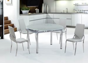 Mesa oval na cozinha - Versão universal para qualquer interior (mais de 210 fotos de modelos deslizantes, de vidro e de madeira)