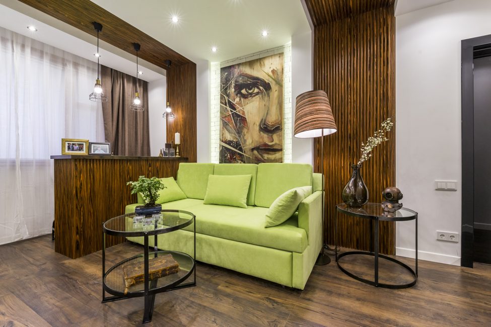 Design elegante da sala de estar