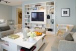 Prateleira de TV na parede (295+ fotos): nuances de design (articulada, canto, vidro)