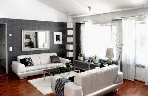 Elegante, Conforto e Beleza (mais de 170 fotos): interior em preto e branco (sala de estar, quarto, cozinha)