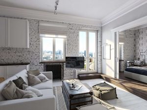 Parede de tijolos no interior - Uma maneira espetacular de transformar sua casa (mais de 260 fotos). A combinação na sala de estar, na cozinha, no quarto