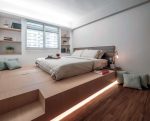 Pódio de cama no apartamento: 205 + (Foto) Idéias e recomendações para o interior (com gavetas, com uma bicama, em um nicho)