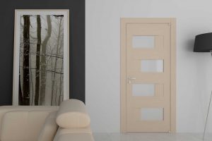 Portas com inserções de vidro: 180+ (foto) opções de plástico, madeira e alumínio (entrada, interior, cupê)