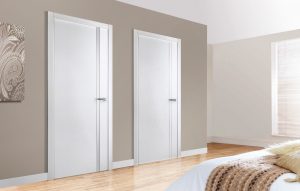 Portas com inserções de vidro: 180+ (foto) opções de plástico, madeira e alumínio (entrada, interior, cupê)