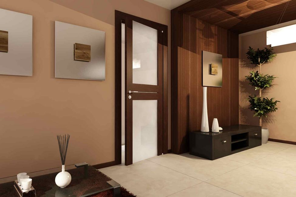 A porta deve ser adequada para o design de outros sistemas interiores