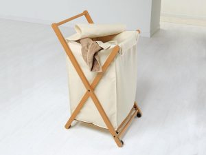 Cesto de roupa na casa de banho: 145+ (foto) construído, vime, canto