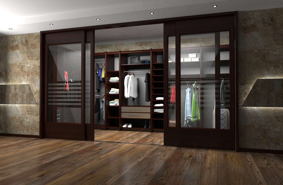 Para a sala de guarda-roupa