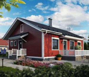 Projetos de casas finlandesas de madeira colada: O que é bom e como organizar? (Mais de 180 fotos)
