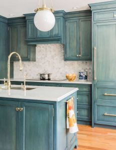 Design de cozinha azul: qual estilo entrar em contato? Mais de 170 fotos de incríveis combinações interiores