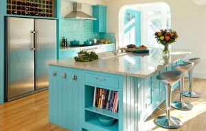 Design de cozinha azul: qual estilo entrar em contato? Mais de 170 fotos de incríveis combinações interiores