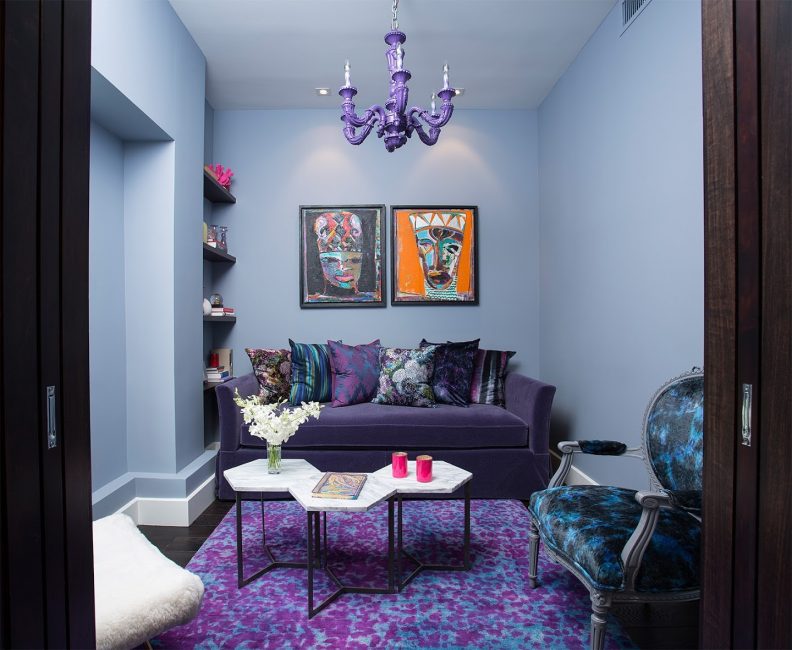 Azul e ultravioleta