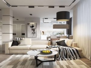 Lustres modernos para a sala de estar: 195+ (Foto) Soluções de interiores