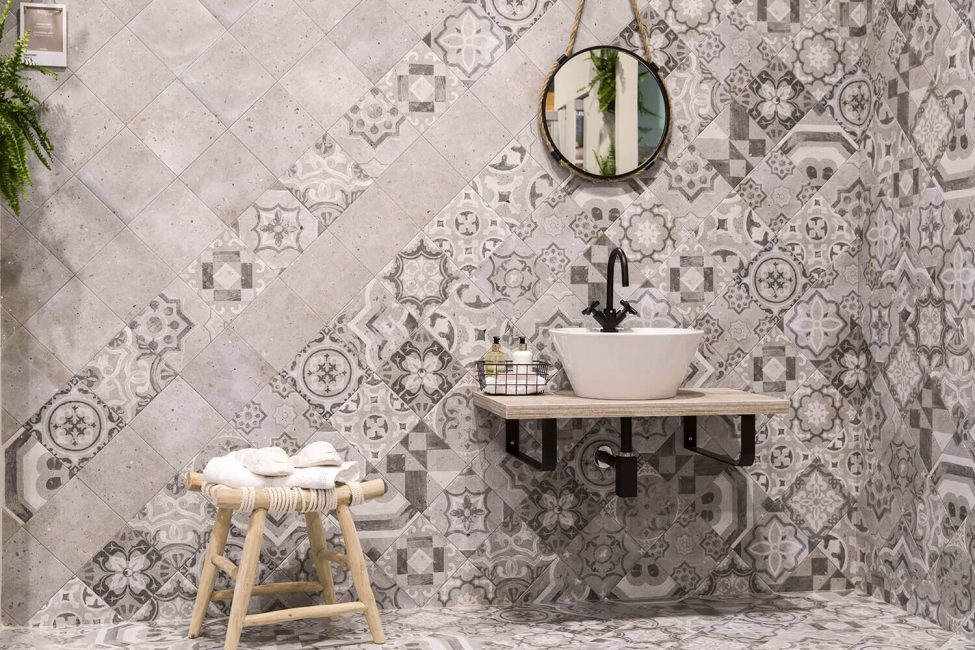 Azulejo Mainzu com notas orientais