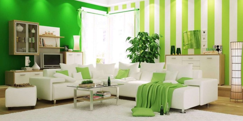 A combinação de cor verde clara em modernos interiores modernos: 185+ (Foto) Design para a cozinha, sala de estar, quarto