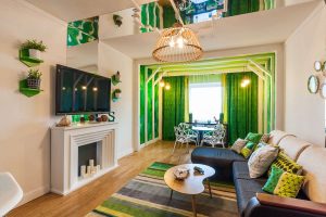 A combinação de cor verde clara em modernos interiores modernos: 185+ (Foto) Design para a cozinha, sala de estar, quarto