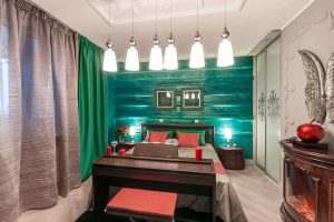 Como fazer um quarto verde interior o melhor lugar para relaxar? 175+ (Fotos) Opções de design (cortinas, papel de parede, paredes)