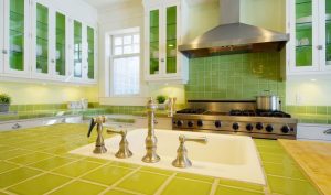 Countertop tiles - การออกแบบดั้งเดิมของพื้นผิวการทำงาน ตัวเลือก 195+ (ภาพถ่าย) สำหรับห้องครัวและห้องน้ำ