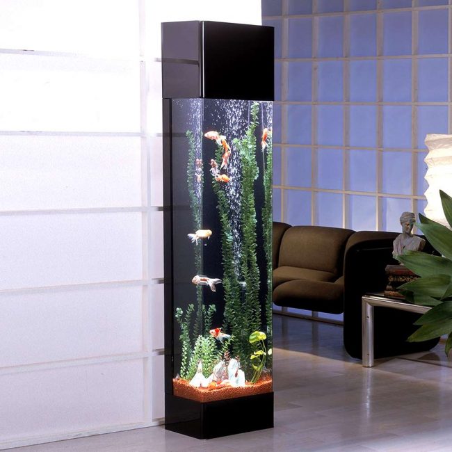 Na forma de uma coluna - cabe em qualquer interior