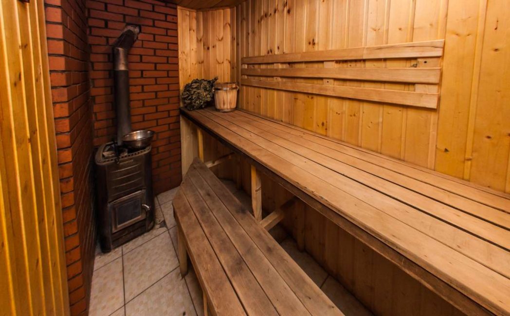 Sala de vapor tradicional russa