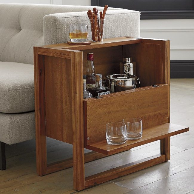 Mini-bar prático com o mais necessário