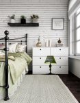 Características Dresser branco 200+ (fotos) opções (brilhante, com gavetas, sem alças)