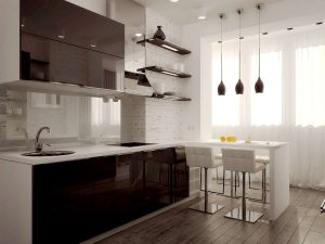 Como abordar o projeto de uma cozinha moderna de 12 metros quadrados? 190+ Fotos de idéias reais (angulares, retangulares, layouts quadrados)