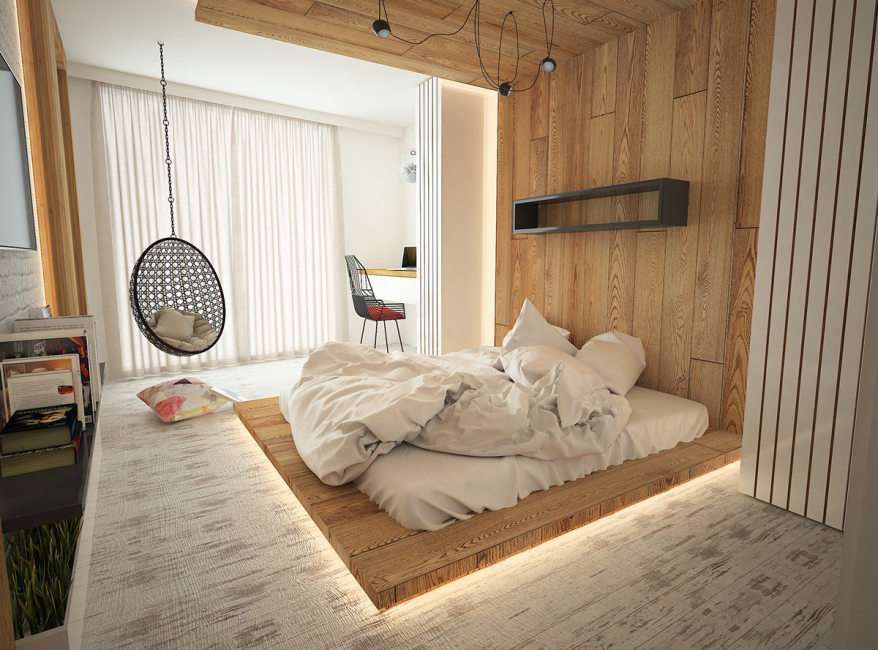 Quarto elegante e aconchegante