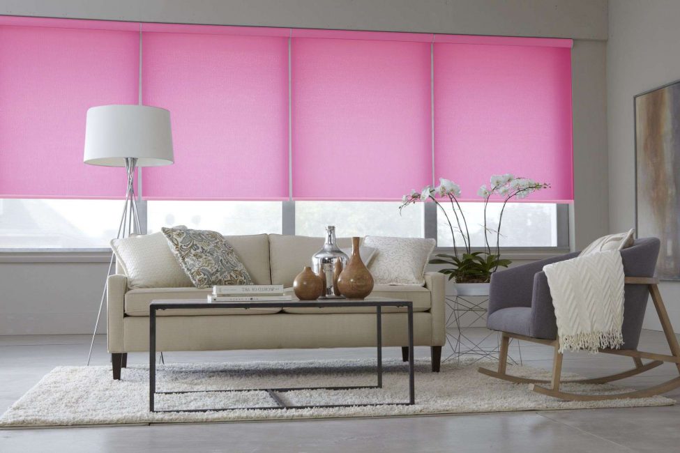 Cortinas planas para cores de destaque